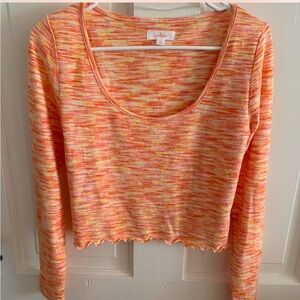 Colsie Extra Soft Scoop Neck Long Sleeve top